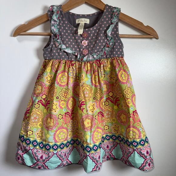 Matilda Jane Farren Sunny Friends Forever Dress Girls 2 Whimsical Cottagecore - Picture 11 of 12